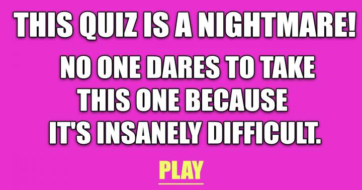 This Quiz is a Nightmare!