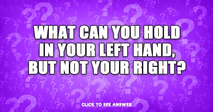 Are you aware of the solution to this riddle?