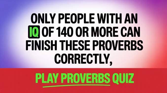Banner for Quiz on Proverbs