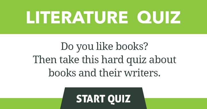 A quiz only for book lovers!