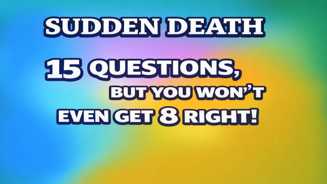 Banner for Hard Sudden Death Trivia Challenge!